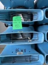 (1) Dri-eaz Velo Pro Air Movers- (3) Dri-eaz Velo Air Movers