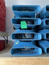 (4) Dri-eaz Velo Air Movers