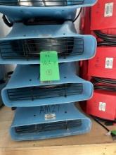 (4) Dri-eaz Velo Air Movers