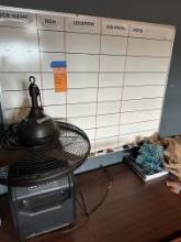 Fan,space Heater And White Board