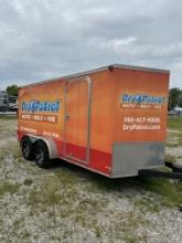 7x16 Enclosed Trailer With Swing Doors