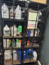 Cage,cleaning Supplies And Spray Paint