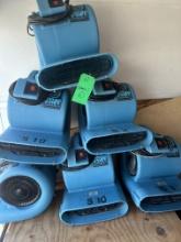 (6) Dri-eaz Sahara 1 Turbo Dryer Air Movers