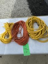 (2) 100ft Extension Cords And (1) 50ft Extension Cord