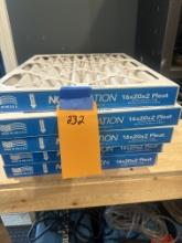 (5) 16x20x2 Pleasted Filters