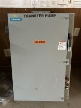 SIEMENS THREE PHASE PUMP CONTROL PANEL