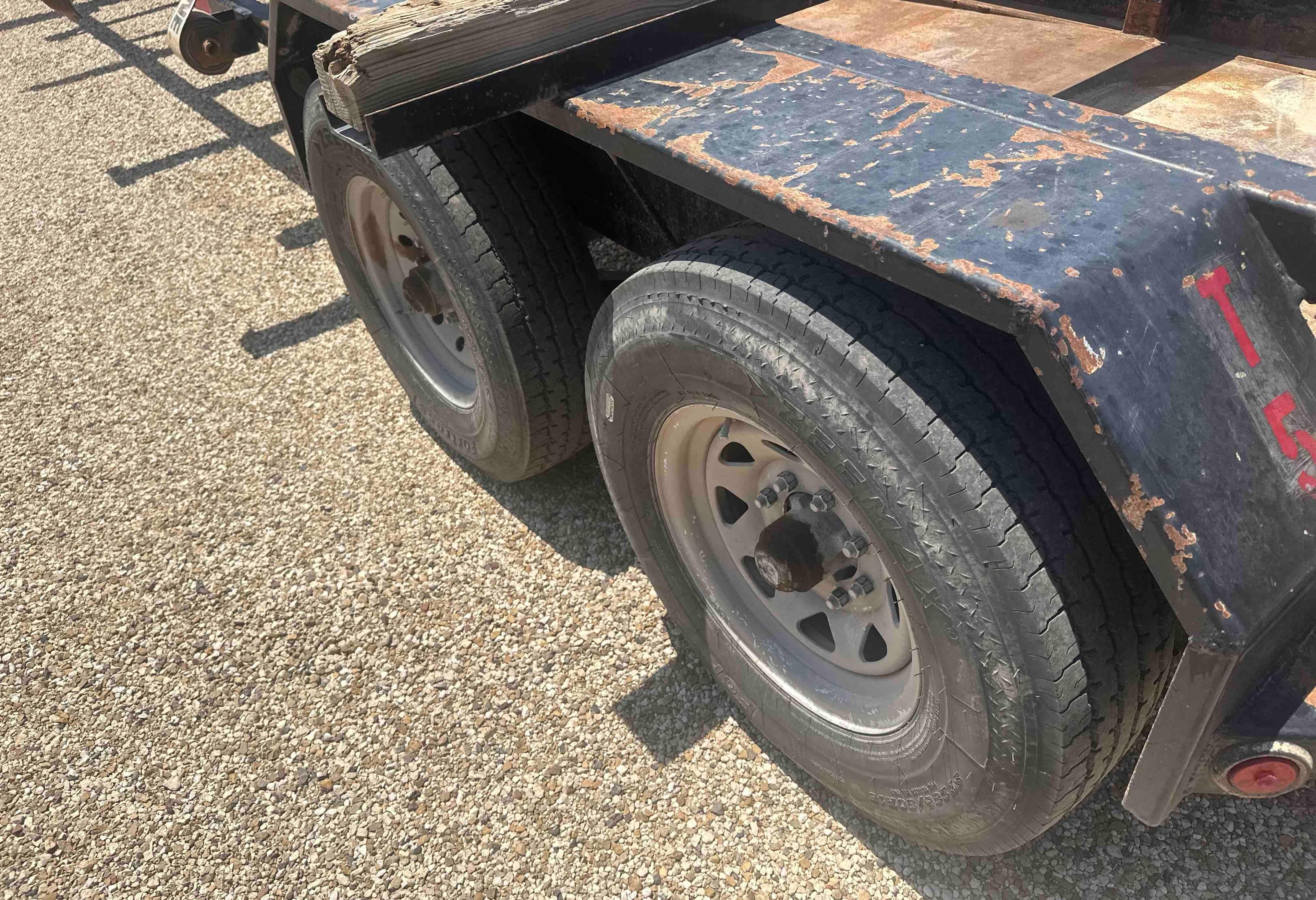 Pipe trailer manufactured by East Texas trailers.