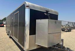 Enclosed trailer manufactured by vintage trailers with generator and air compressor