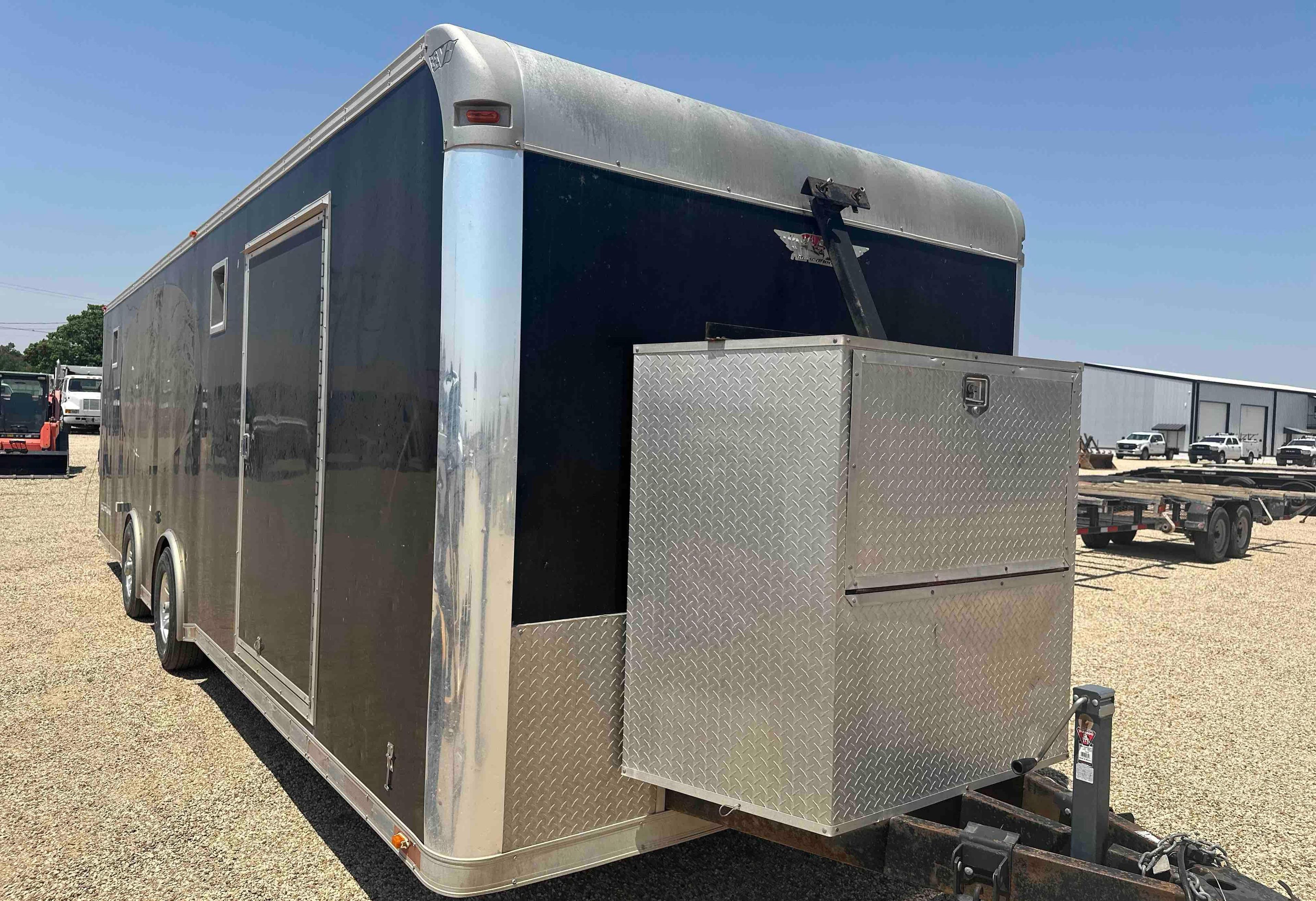 Enclosed trailer manufactured by vintage trailers with generator and air compressor