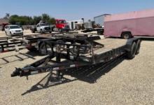 20 foot PJ bumper pull equipment hauling trailer 7000 pound axles