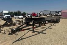 Pipe trailer manufactured by East Texas trailers.
