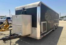 Enclosed trailer manufactured by vintage trailers with generator and air compressor
