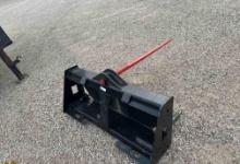 Hay spike , skid steer attachment