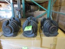 SOLD BY THE PIECE NOT SET; GORILLA GADGETS ADJUSTABLE DUMBBELLS, 10 TO 90 L