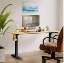 SOLD BY THE PIECE: GORILLA GADGET ELECTRIC ADJUSTABLE HEIGHT DESKS, T-WALNU