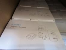 SOLD BY THE LOT: WIRELESS DOORBELL, 36 MELODIES, 300 RANGE, WATERPROOF, WHI