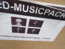 SOLD BY THE LOT: LED OUTDOOR SOLAR MUSICAL LIGHTS, LOCATED IN IRVINE CA