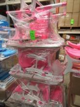 SOLD BY THE LOT: GORILLA GADGET DESK KIDS PINK, 35 X 26 X 9 INCH, REFURBISH