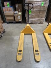 ULINE H-1043 5,500 LBS CAP PALLET JACK, OFFERED SUBJECT TO DELIVERY DATE OF