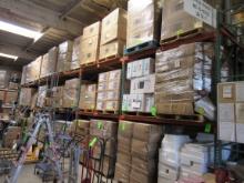 SOLD BY THE SECTION  APPROX. 12FT PALLET RACKING WITH METAL MESH, OFFERED S