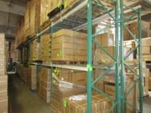 SOLD BY THE SECTION  APPROX. 12FT PALLET RACKING WITH METAL MESH, OFFERED S