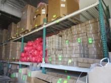 SOLD BY THE SECTION  APPROX. 12FT PALLET RACKING WITH METAL MESH, OFFERED S