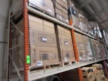 SOLD BY THE SECTION  APPROX. 12FT PALLET RACKING WITH METAL MESH, OFFERED S