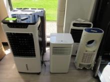 SOLD BY THE LOT (5) ASSORTED AIR COOLERS