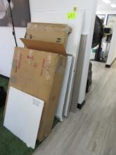 LOT ASSORT BOARDS, WHITE BOARDS