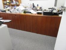 LOT OFFICE FURNITURE ONLY, DESK, BOOKCASE,   4-DRAWER LATERAL CABINET, (2)