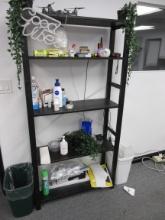 LOT (2) ASSORTED BLACK SHELVES