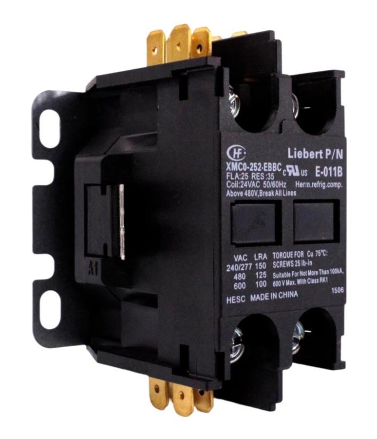 USED - Liebert E-011B Contactor 25FLA 35RES 24V