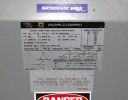 USED - Square D 30T3HFISNL Transformer 30kVA PV 480V SV 208Y/120V 60Hz 3PH