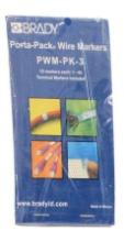 NEW - Pkg of 10 Brady PWM-PK-3 Wire Markers: 1-45