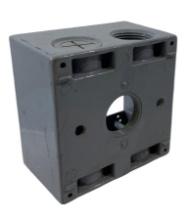 NEW - YAGI 2IHD5-3 Outlet Box 2 Gang 5 Hole 1 Inch