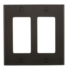 NEW - Box of 10 Eaton 5152BK Wall Plate 2-Gang Nylon
