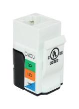NEW - Ideal 89-780WH CAT3 Keystone Voice/Phone Jack
