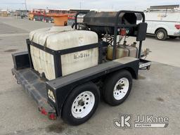 (Dixon, CA) 2011 HLT Trailers Portable Steam Cleaner/Pressure Washer, Mi-T-M 3500PSI Trailer Mounted