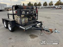 (Dixon, CA) 2011 HLT Trailers Portable Steam Cleaner/Pressure Washer, Mi-T-M 3500PSI Trailer Mounted