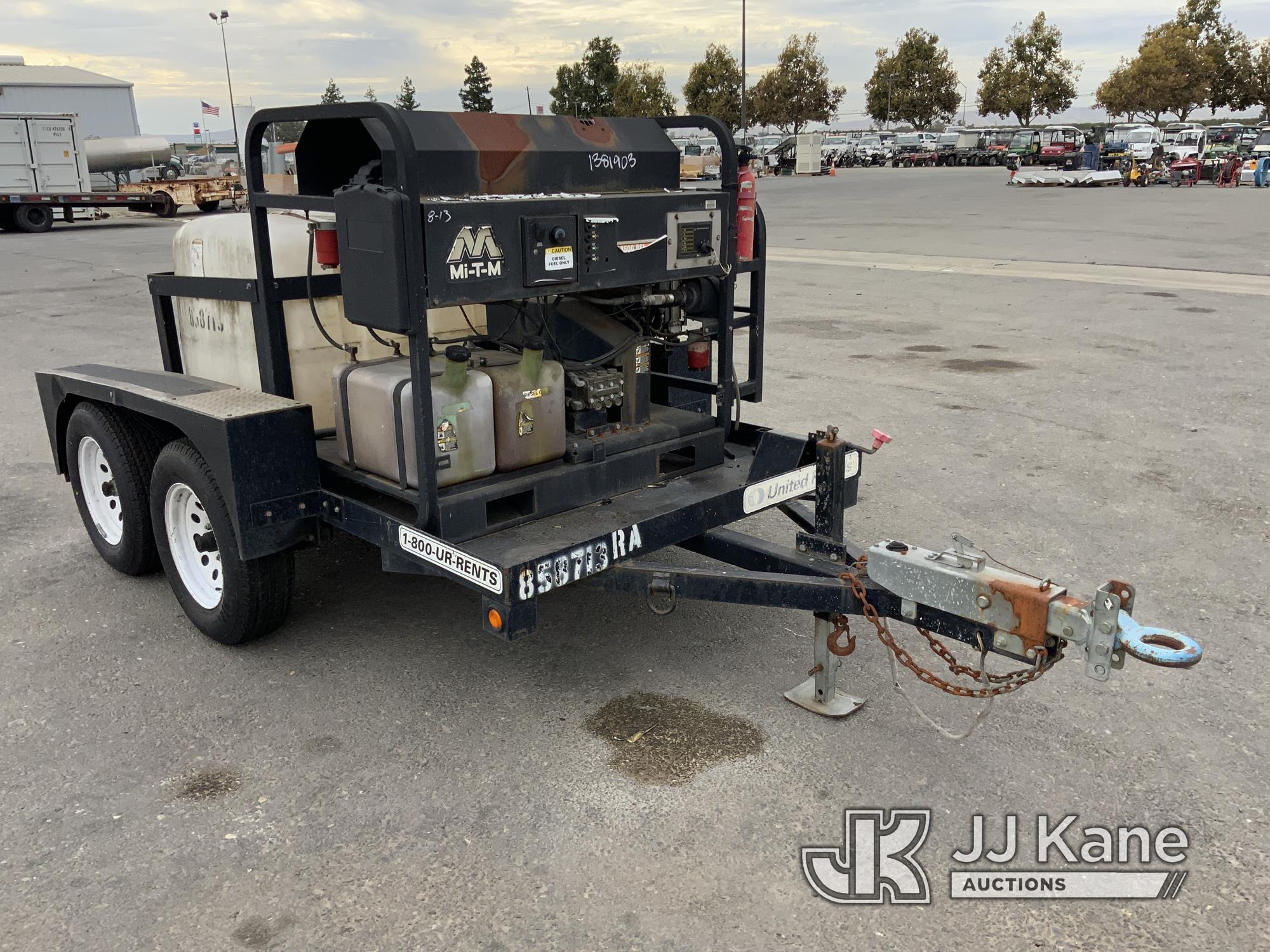 (Dixon, CA) 2011 HLT Trailers Portable Steam Cleaner/Pressure Washer, Mi-T-M 3500PSI Trailer Mounted
