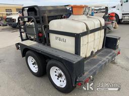 (Dixon, CA) 2011 HLT Trailers Portable Steam Cleaner/Pressure Washer, Mi-T-M 3500PSI Trailer Mounted