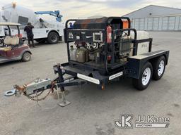 (Dixon, CA) 2011 HLT Trailers Portable Steam Cleaner/Pressure Washer, Mi-T-M 3500PSI Trailer Mounted