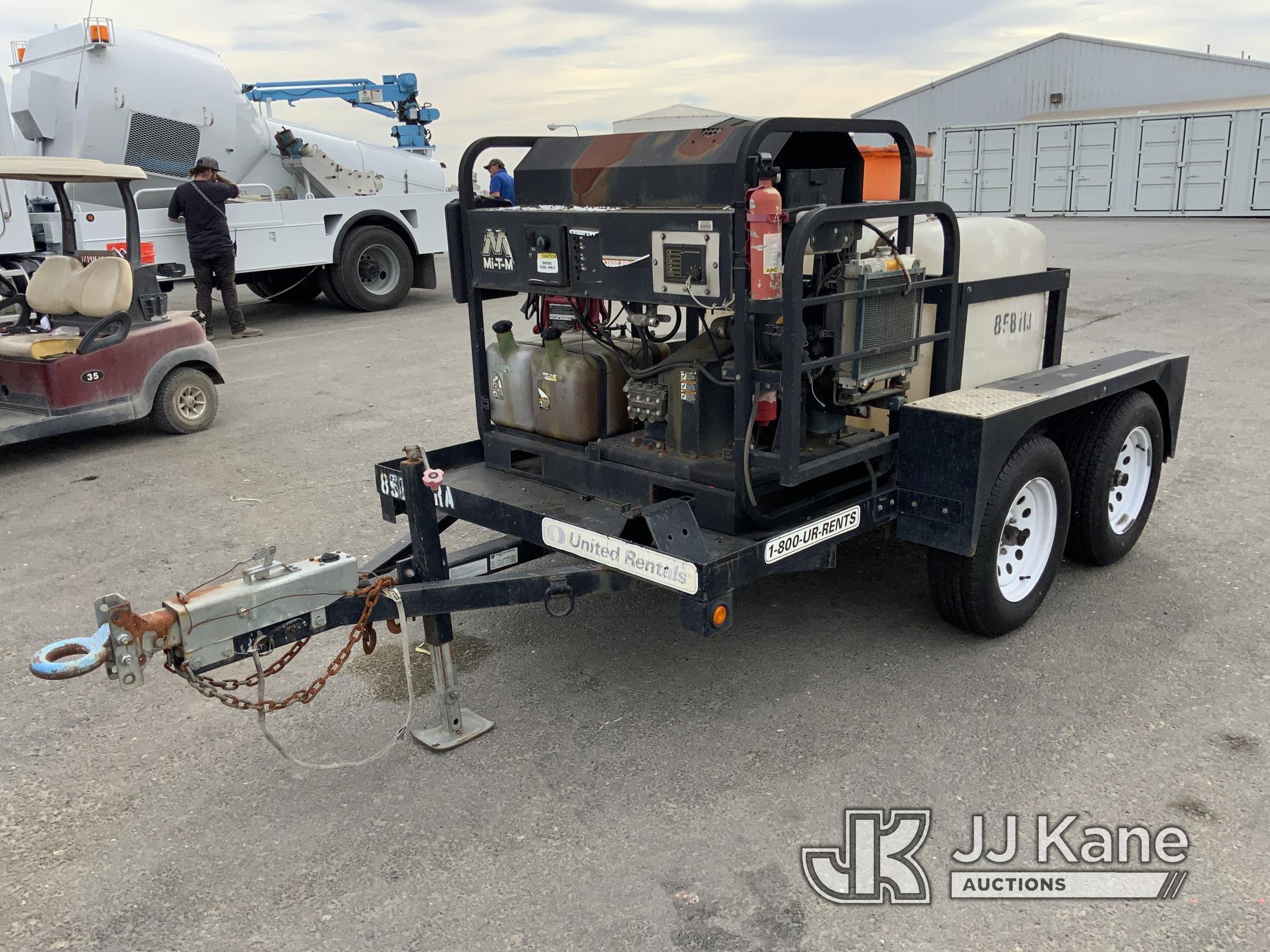 (Dixon, CA) 2011 HLT Trailers Portable Steam Cleaner/Pressure Washer, Mi-T-M 3500PSI Trailer Mounted