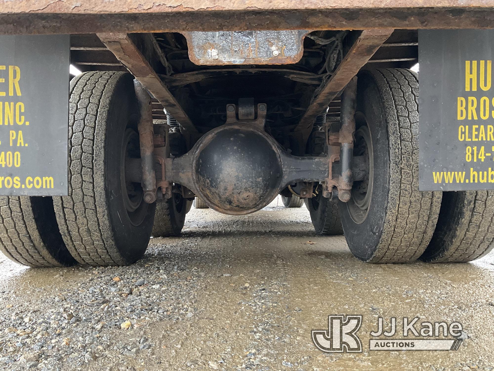(Shrewsbury, MA) Prentice 2124-BC, Grappleboom/Log Loader Crane mounted behind cab on 2007 Sterling