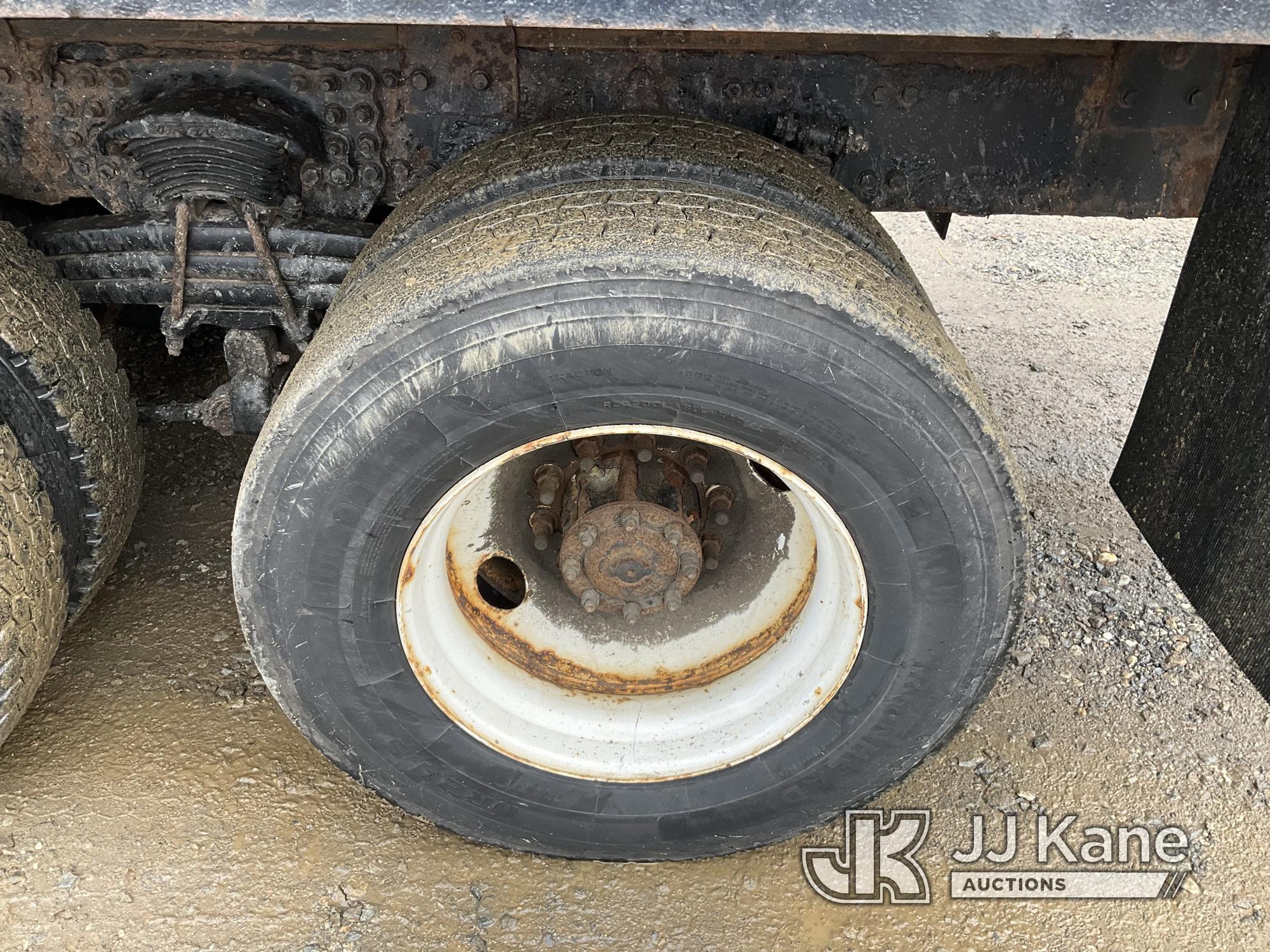 (Shrewsbury, MA) Prentice 2124-BC, Grappleboom/Log Loader Crane mounted behind cab on 2007 Sterling