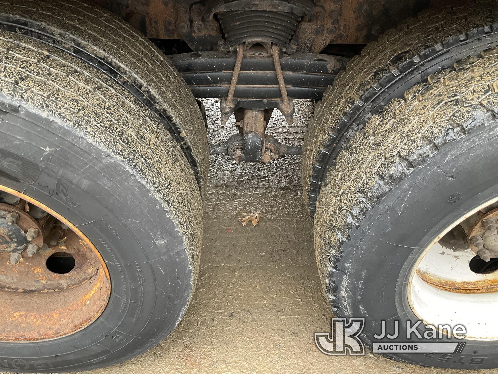 (Shrewsbury, MA) Prentice 2124-BC, Grappleboom/Log Loader Crane mounted behind cab on 2007 Sterling