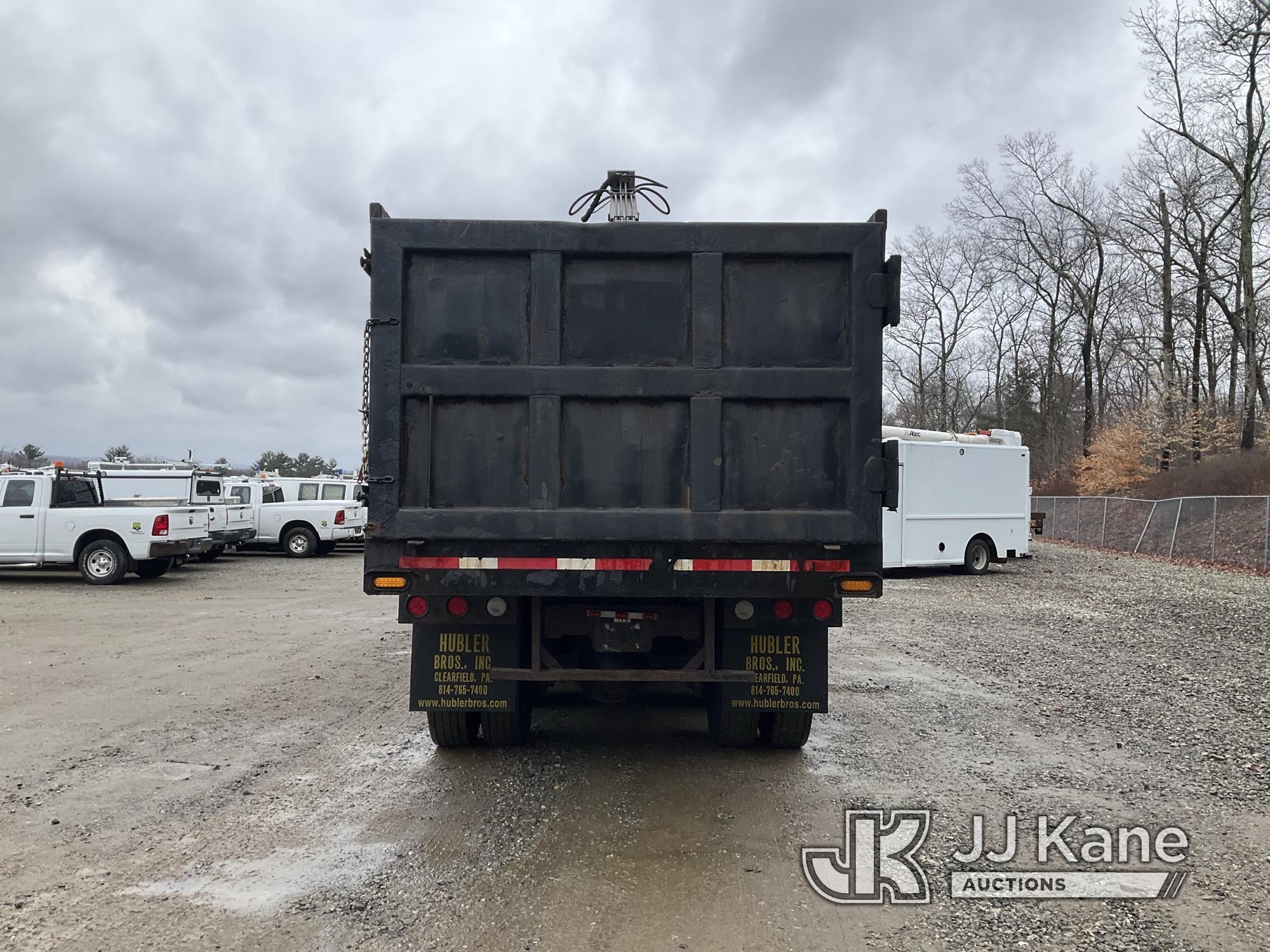 (Shrewsbury, MA) Prentice 2124-BC, Grappleboom/Log Loader Crane mounted behind cab on 2007 Sterling