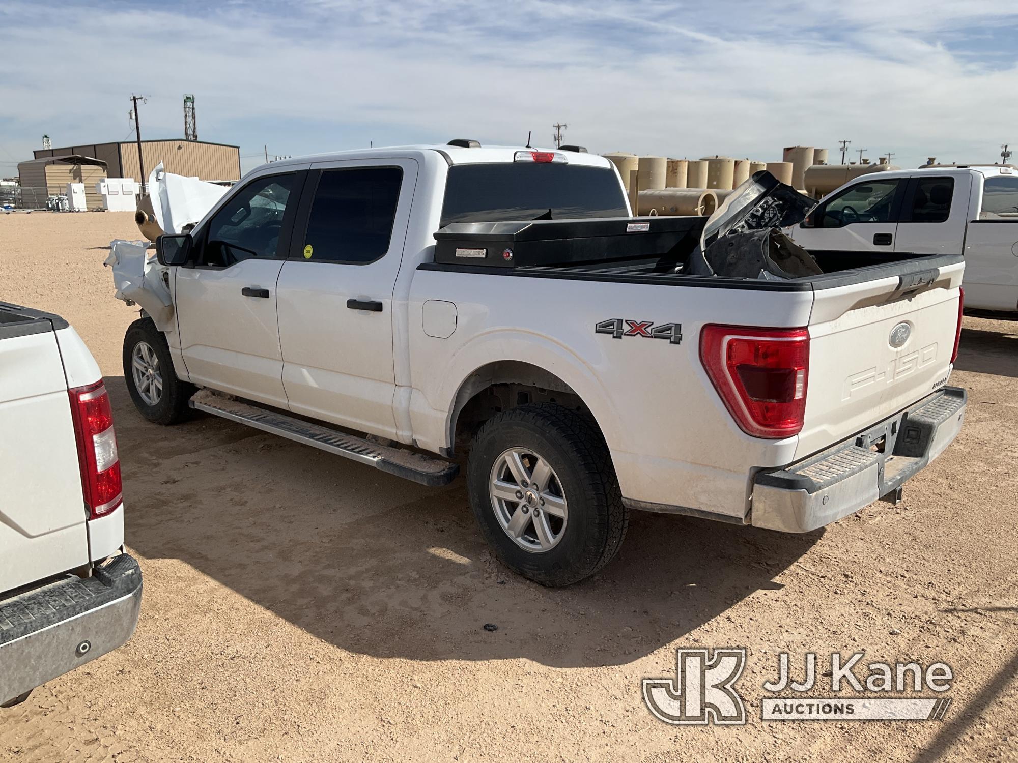 (Midland, TX) 2021 Ford F150 4x4 Crew-Cab Pickup Truck DEALER ONLY! NO RETAIL BUYERS! Wrecked, Does