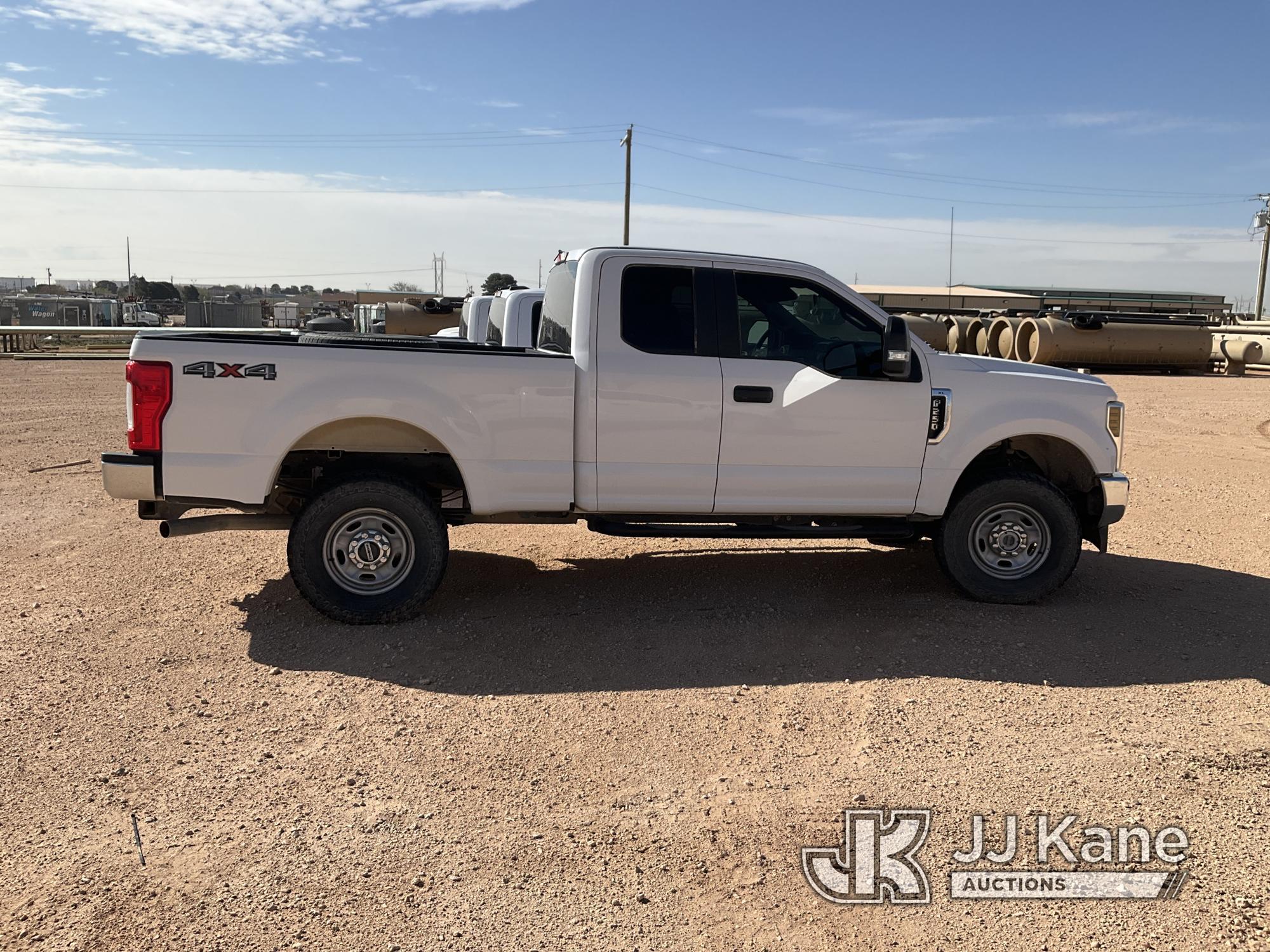 (Midland, TX) 2019 Ford F250 4x4 Extended-Cab Pickup Truck Runs & Drives) (Jump To Start, Tailgate D