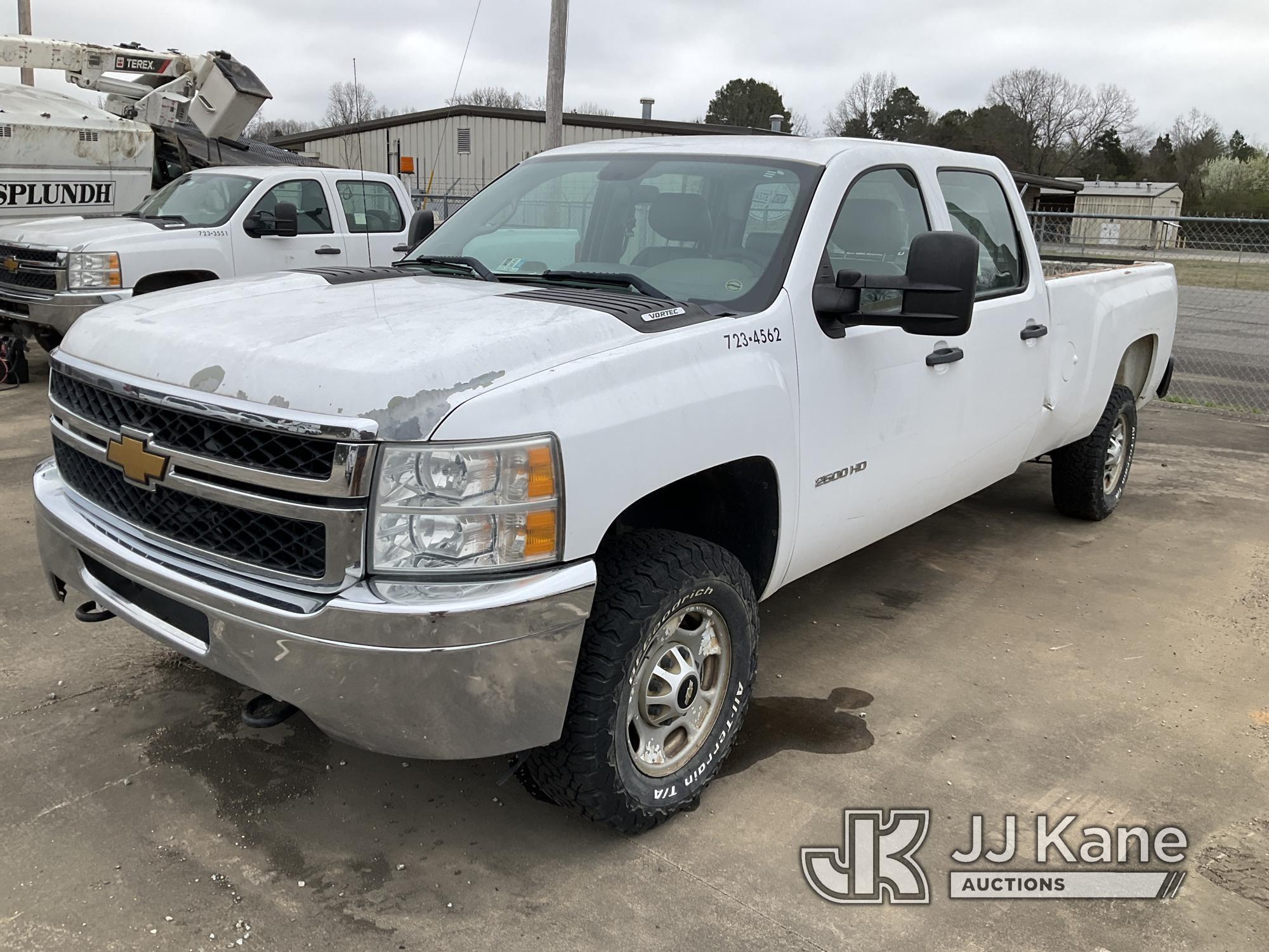 (Conway, AR) 2014 Chevrolet Silverado 2500HD 4x4 Crew-Cab Pickup Truck Not Running, Condition Unknow